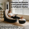 Ultra Lounge felfújható fotel, lábtartó székkel