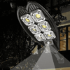 1200W napelemes utcai LED lámpa (1+1 ingyenes)