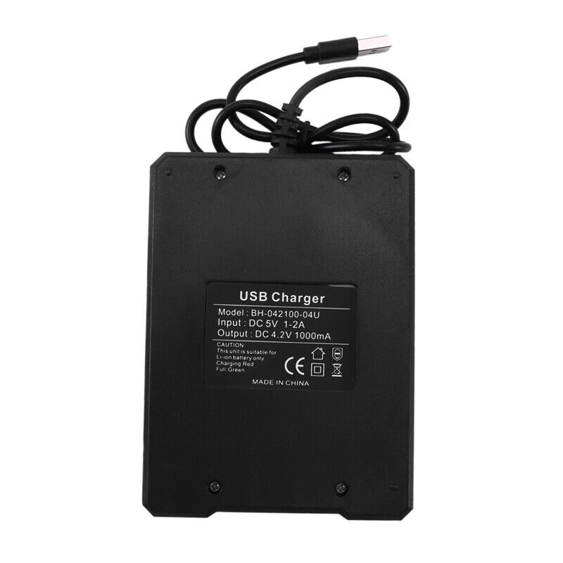 Intelligens USB töltő, 4 lítium akkumulátorhoz, 4,2 V, 1000 mA, 18650 - Image 8