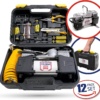 Kompresszor 12V DUAL + gumijavító készlet