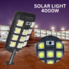 Napelemes utcai lámpa LED W7101A-4 4000W