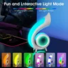 Multifunkcionális Bluetooth hangszóró RGB LED lámpával