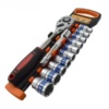 Racsnis és hosszabbító 1/2″ 12 darabos készlet