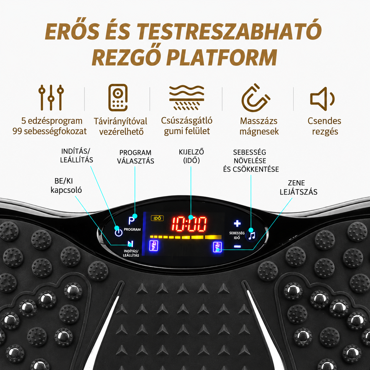 VibraLuxe™ Vibrációs tréner fogyáshoz és erősítéshez - Image 6