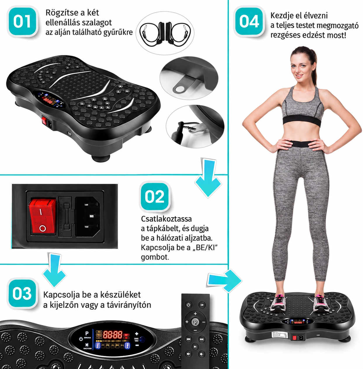VibraLuxe™ Vibrációs tréner fogyáshoz és erősítéshez - Image 4