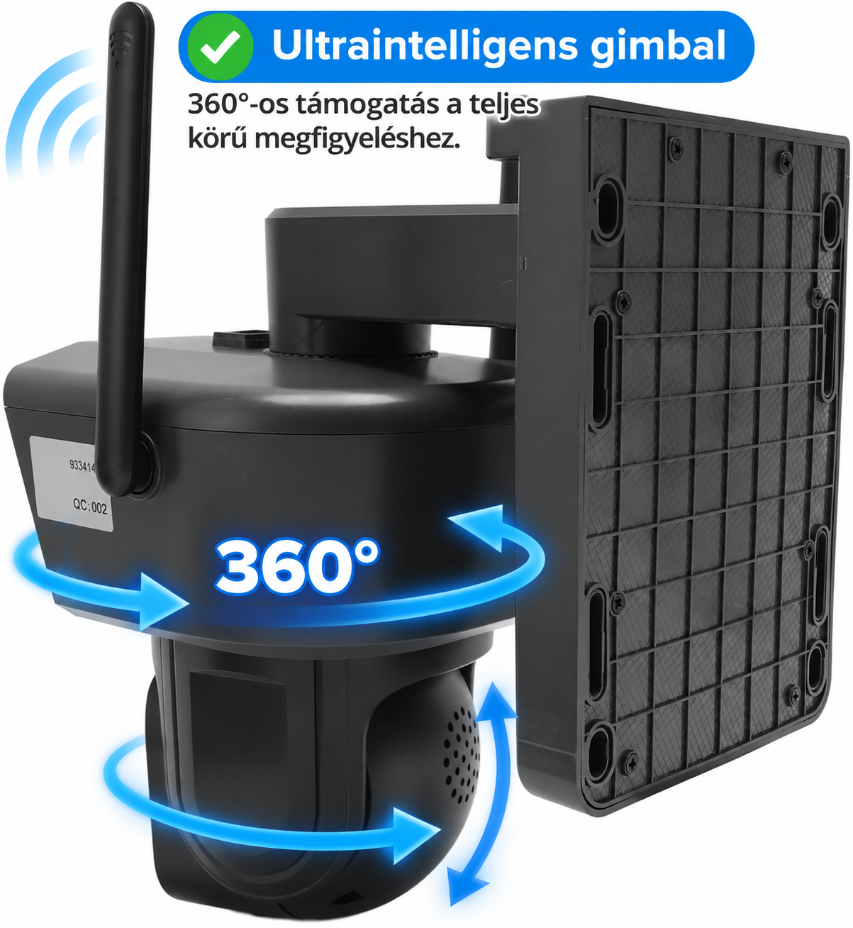 8MP-es napelemes biztonsági kamera 4G - Image 7