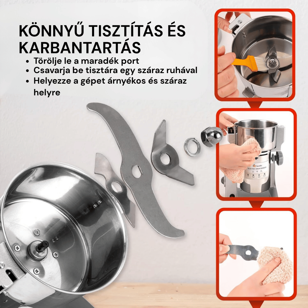 Nagy sebességű, többfunkciós rozsdamentes acél forgómalom - Image 5