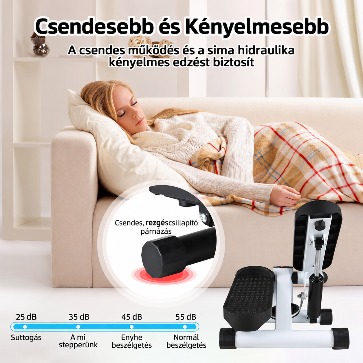 BODYFLEX JUNG™ Mini edzőstepper és ellenállás-szalag - 7. kép