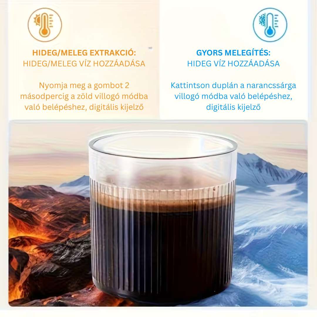 Hordozható eszpresszógép, víz vagy hideg kávé melegítésére szolgáló mód - Image 8