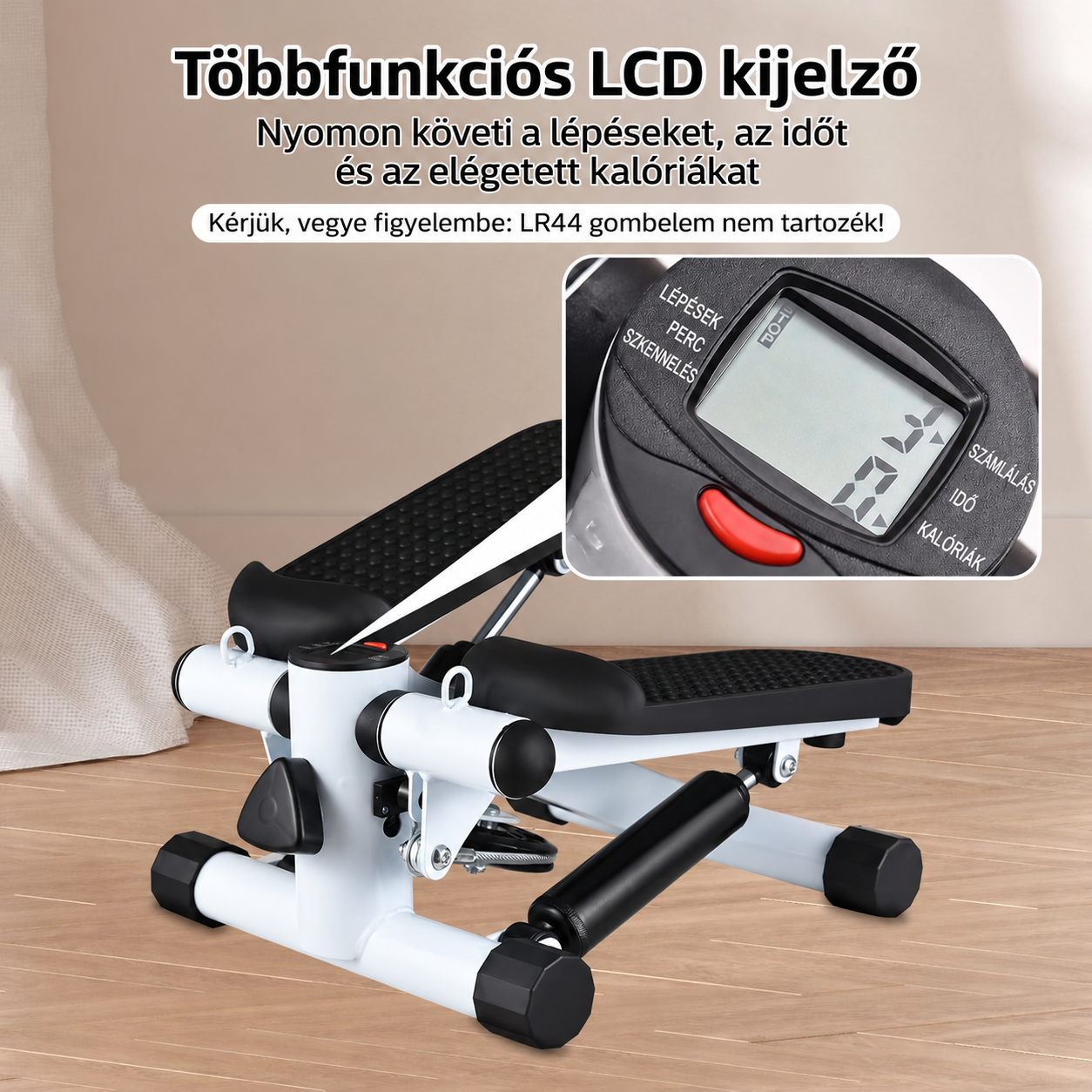BODYFLEX JUNG™ Mini edzőstepper és ellenállás-szalag - 4. kép