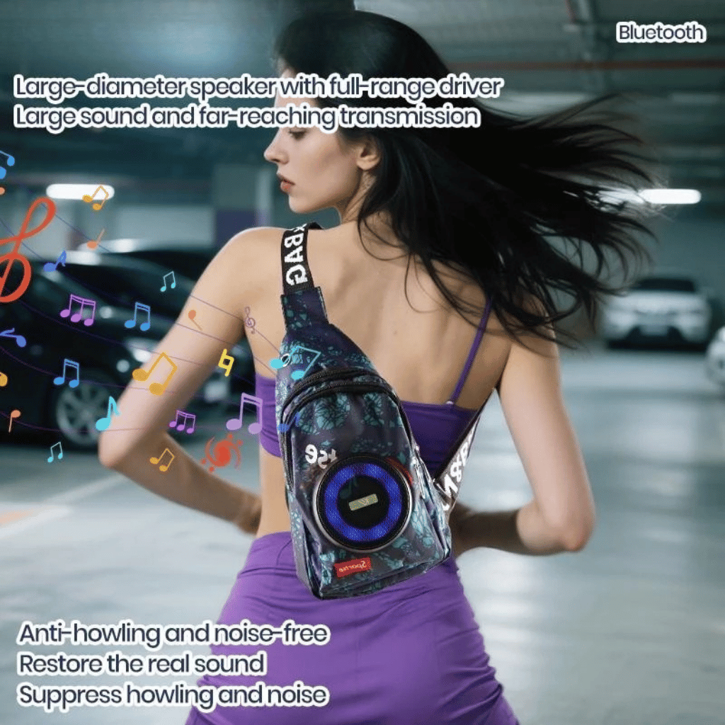 VibeCarry Pro™ Melltáska Bluetooth hangszóró HIFI hangzás - Image 6