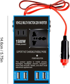 Alternative view of 1500 W-os autós inverter 12 V-ról 24 V-ra 220 V-ra