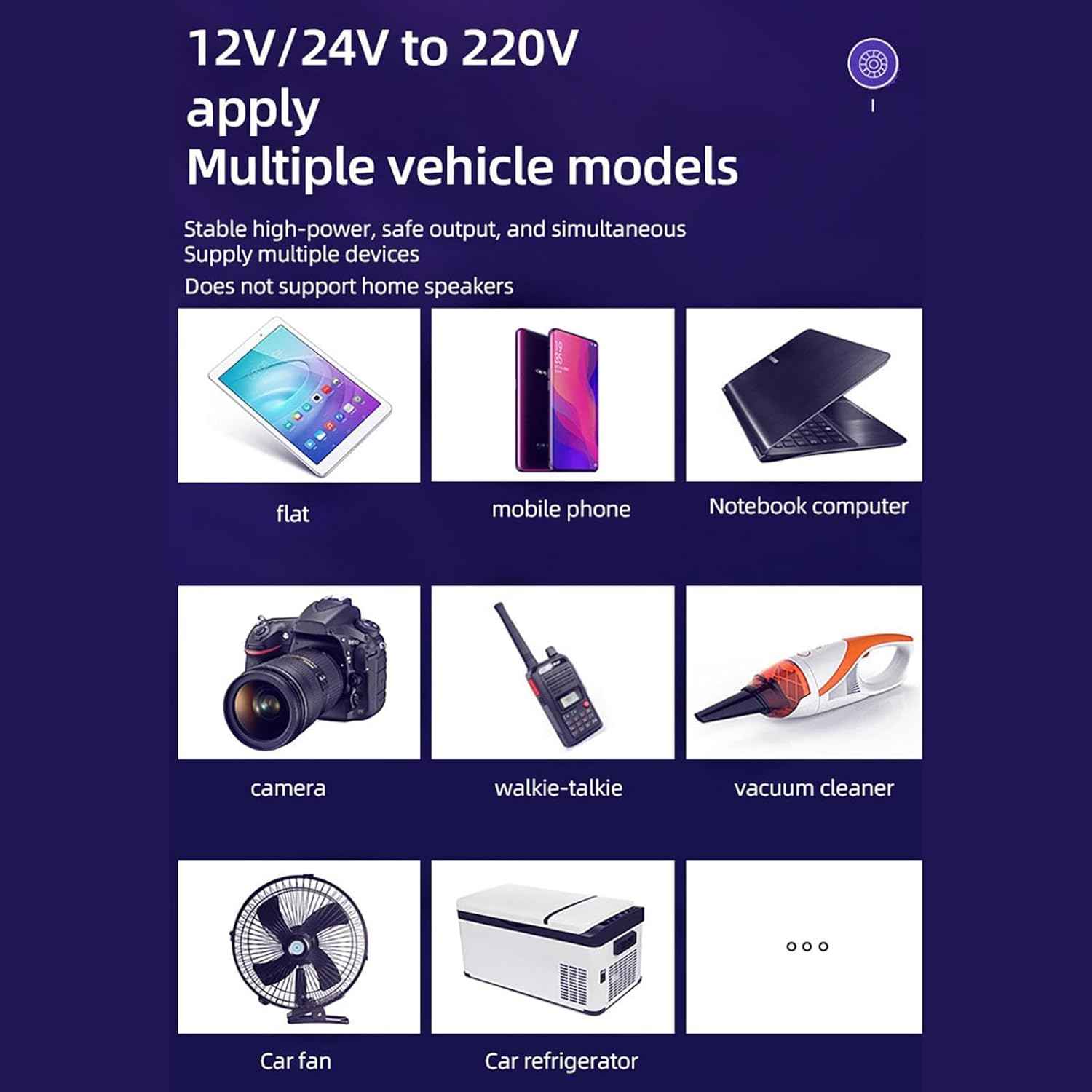 1500 W-os autós inverter 12 V-ról 24 V-ra 220 V-ra - Image 9