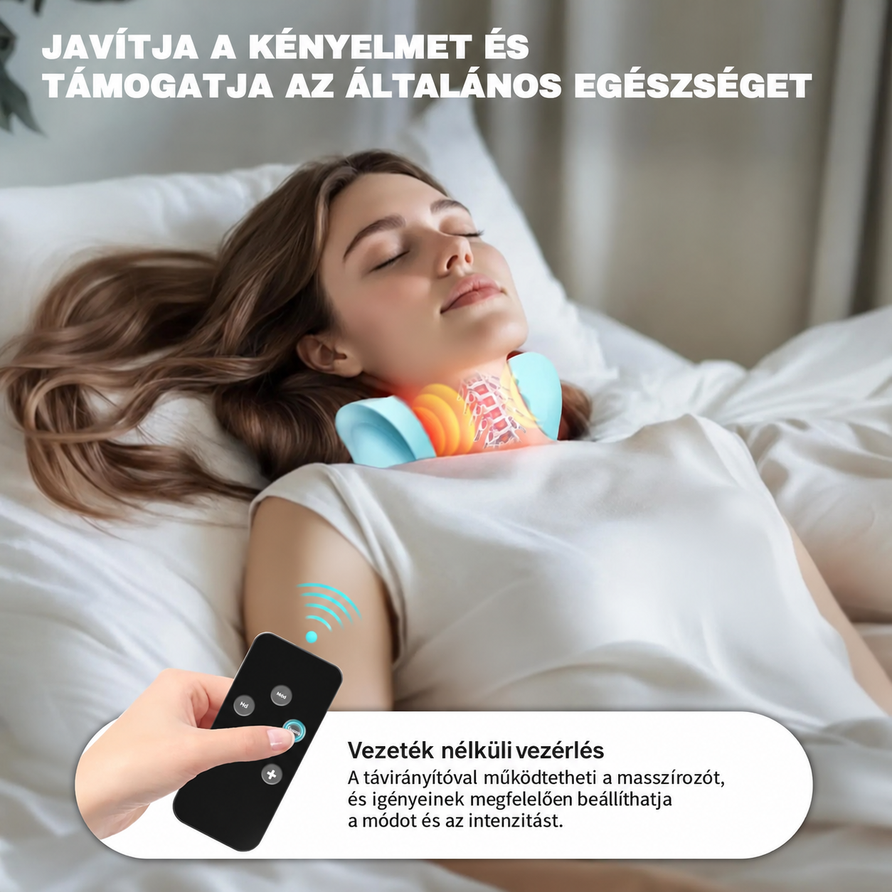 Cervéa Luxe™ nyakmasszázs és elektroterápiás párna - 10. kép