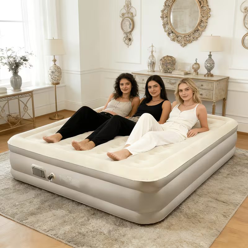 AeroRest™ felfújható matrac beépített elektromos pumpával – 200 x 150 x 40 cm + BÓNUSZ: Egyedi, hordozható autóágy - Image 4