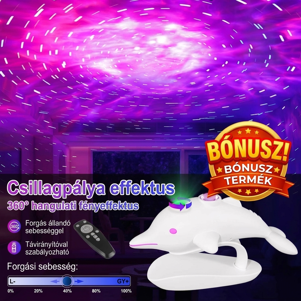 Élanora™ himalájai sólámpa + BÓNUSZ delfines LED-es projektorlámpa - Image 6
