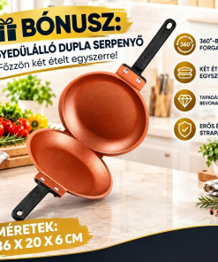 Alternative view of ÉlanSpice 20™ forgatható fűszertartó 20 üvegcsével + BÓNUSZ: egyedi dupla serpenyő